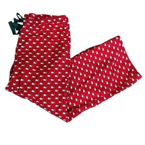 Vineyard Vines Men’s XL Pajama Bottoms Red with Whale in Santa hat